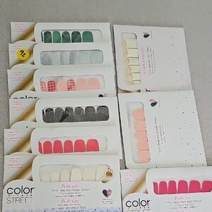 Color Street Vibrant Nail Polish Strips Collection 9 Pc